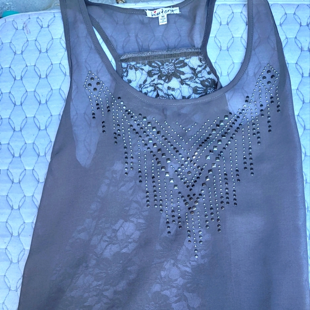 Flowy blouse tank